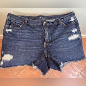 Old Navy Raw Hem Distressed Denim Shorts